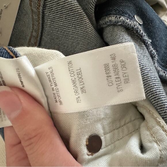 NWT Agolde Riley High Rise Straight Crop Jean In Collective 32 - Picture 5 of 10